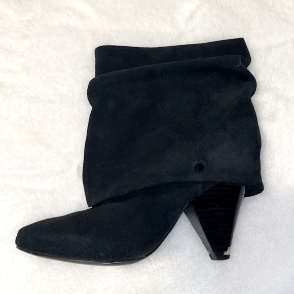 Black Suede Booties - Picture 2 of 8